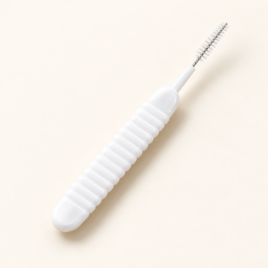Fine Nozzle Cleaning Brush — White — product view — product illustration