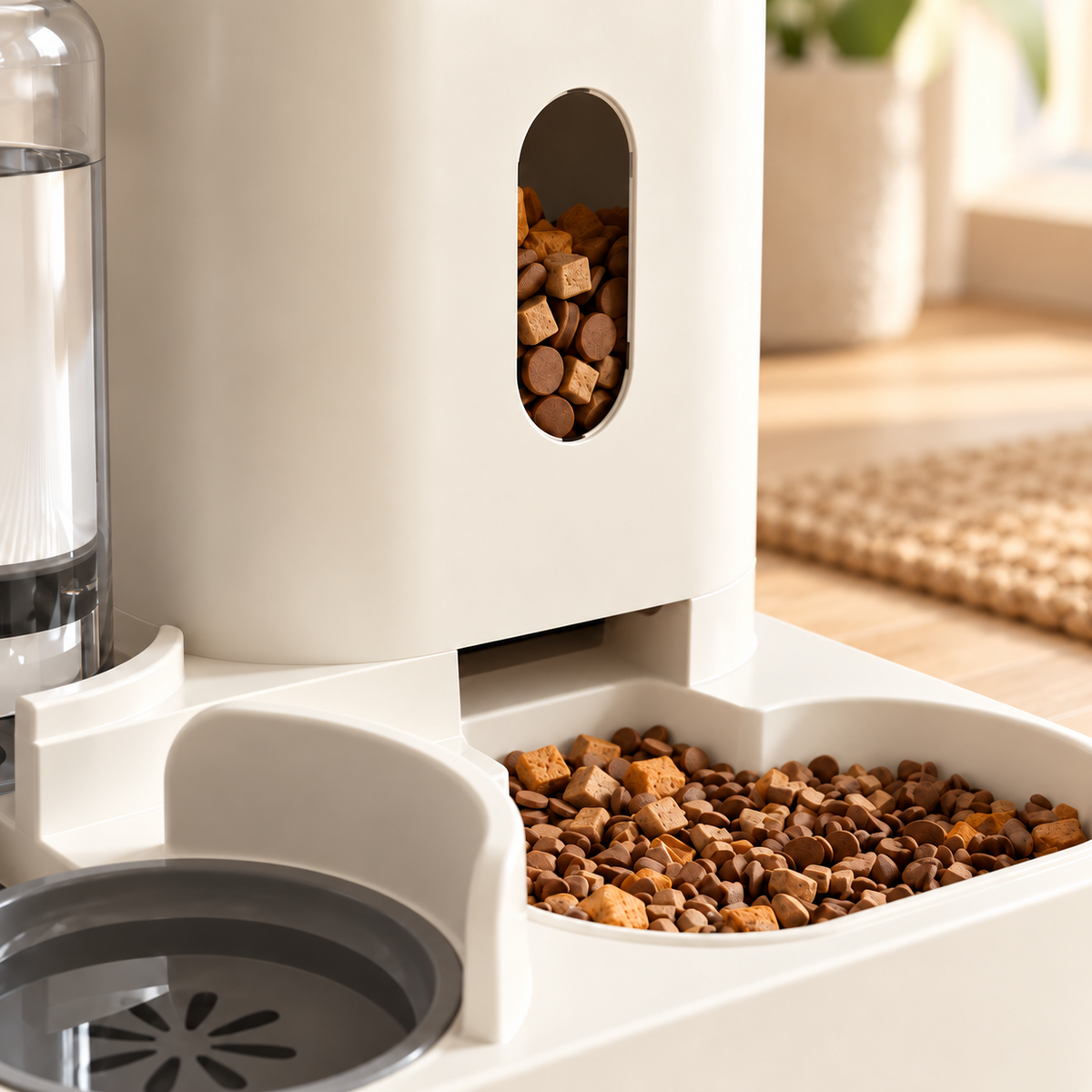 Pet Feeding Station — Cream — product detail — product illustration