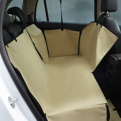Delunie Pet Back Seat Cover — Khaki — product view